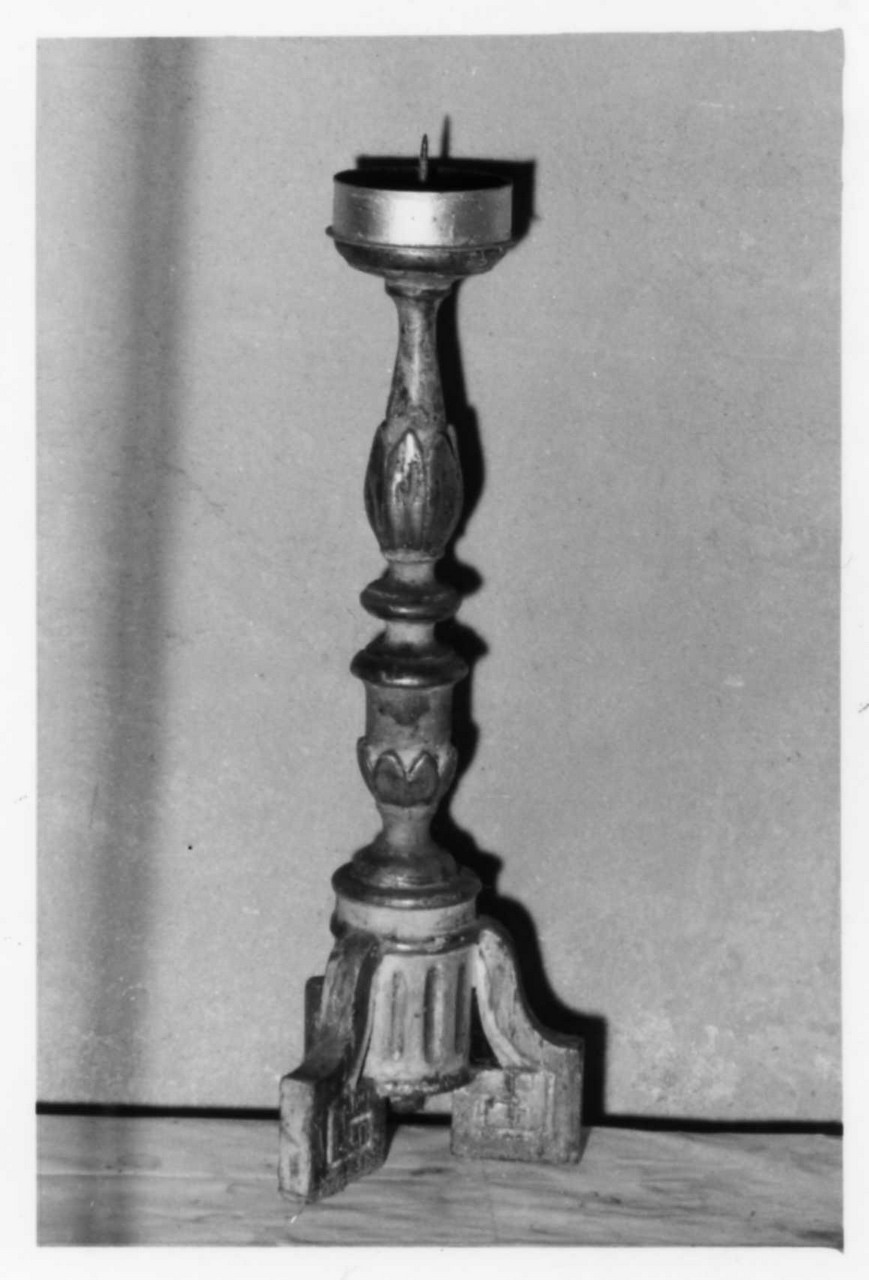 candeliere, serie - bottega reggiana (inizio sec. XIX)