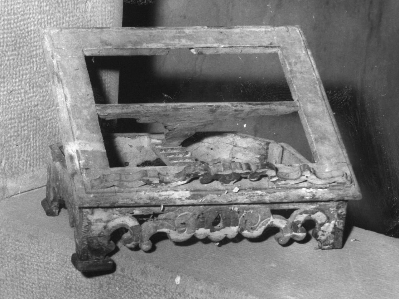 leggio d'altare - bottega reggiana (fine/inizio secc. XVII/ XVIII)