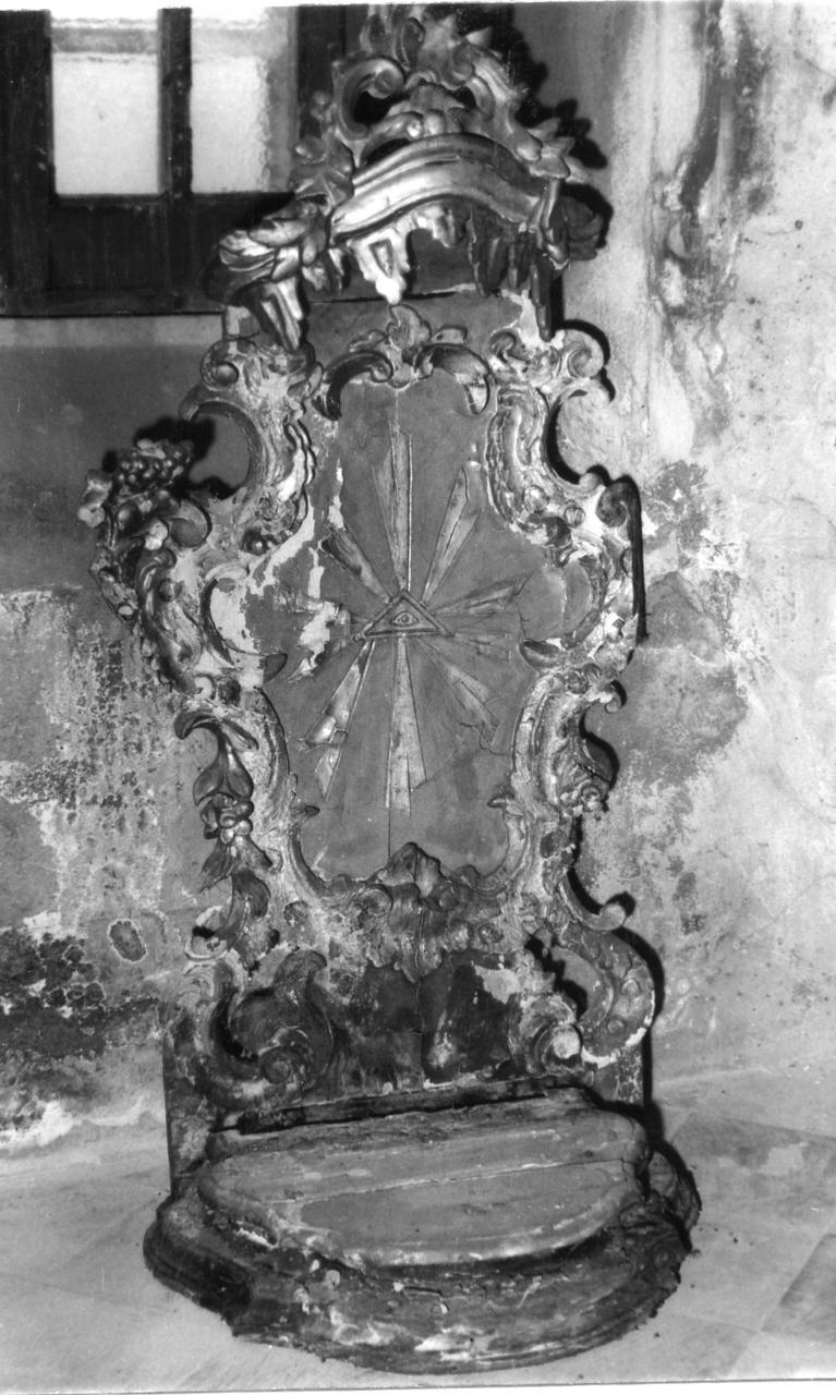 tronetto per esposizione eucaristica - bottega emiliana (sec. XVIII)