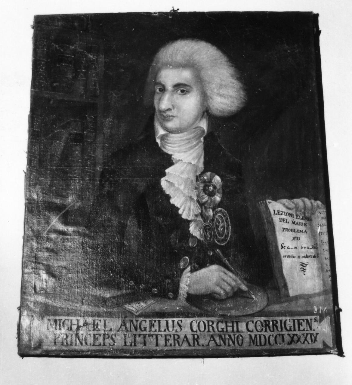 Ritratto di Michele Corghi (dipinto) - ambito reggiano (seconda metà sec. XVIII)