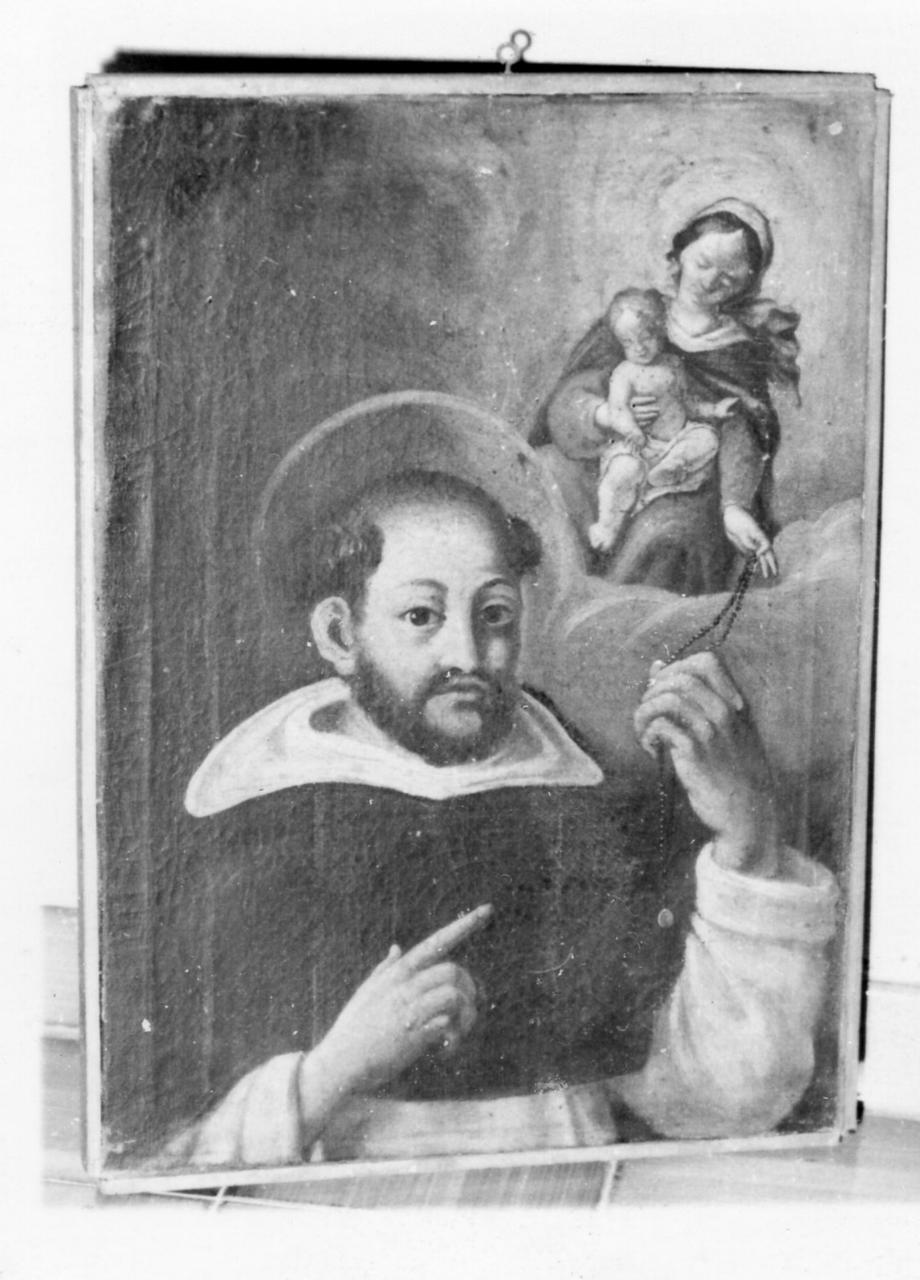 Madonna con Bambino e Santo (dipinto) - ambito emiliano (sec. XVII)