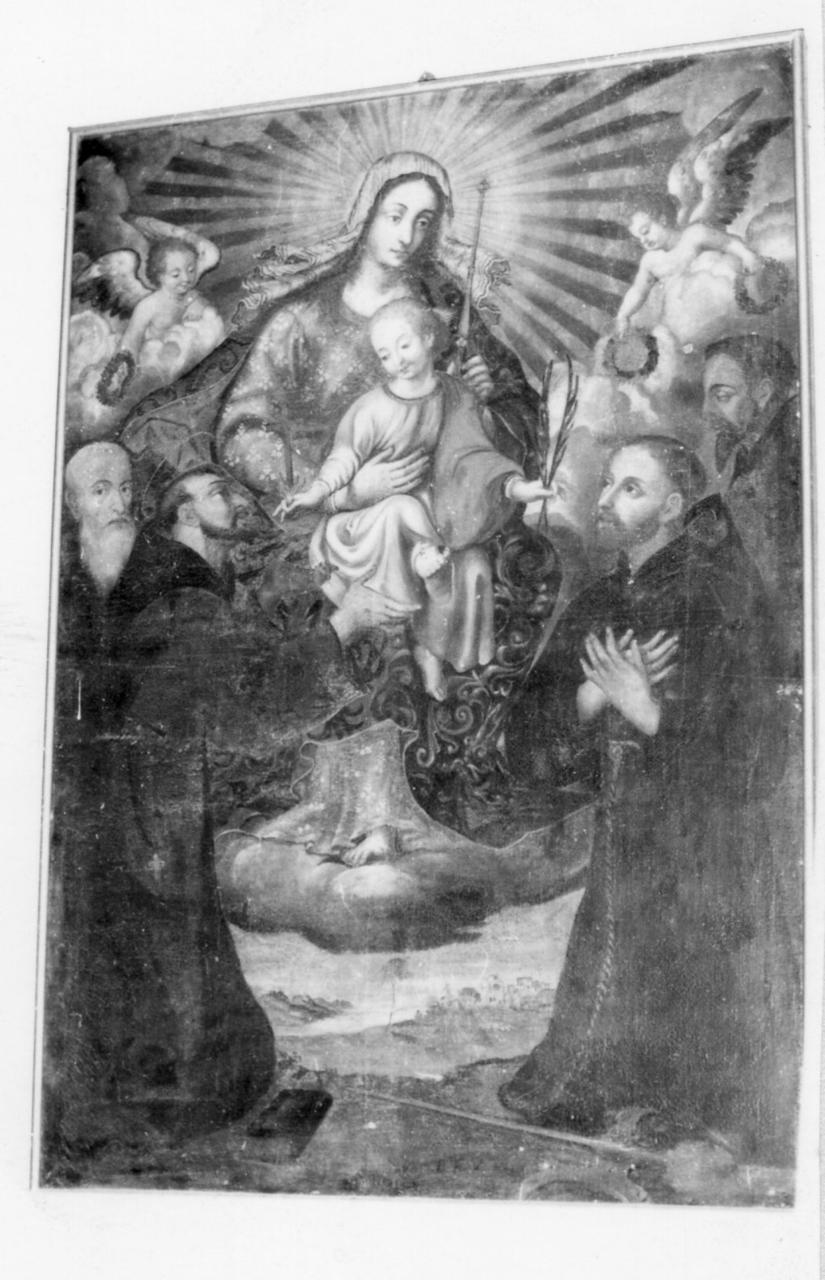 Madonna con Bambino e Santi (dipinto) - ambito emiliano (sec. XVII)