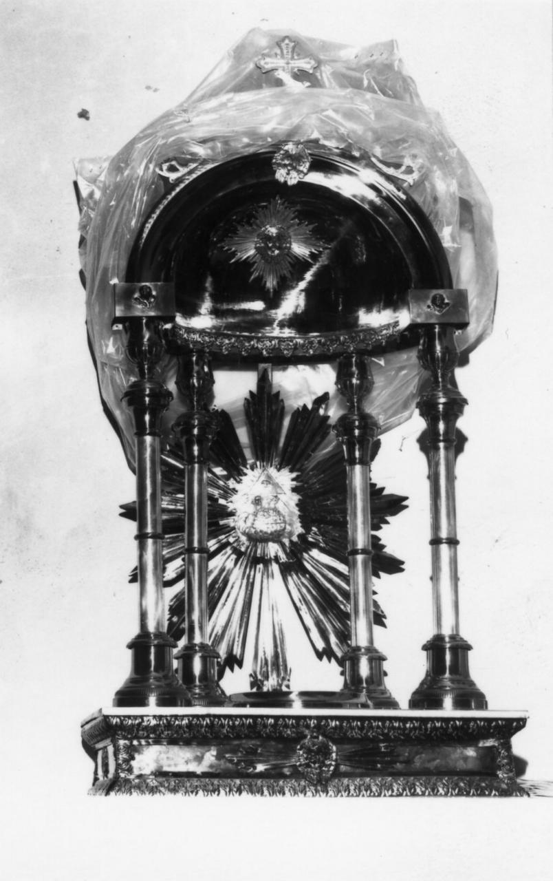 tronetto per esposizione eucaristica - produzione italiana (sec. XX)