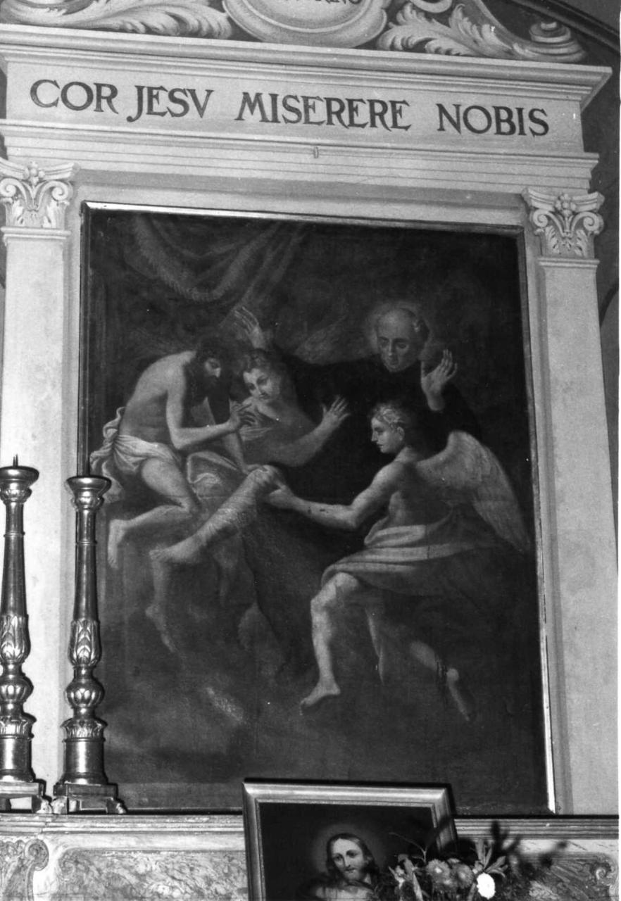 San Pellegrino Laziosi guarito da Gesù Cristo (dipinto) - ambito emiliano (sec. XVIII)