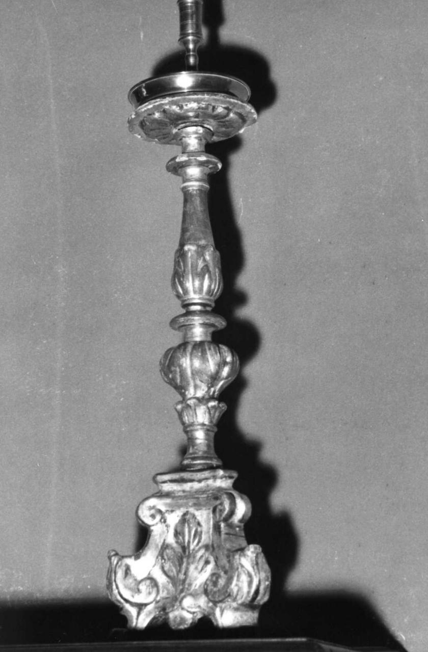 candeliere, serie - bottega reggiana (fine/inizio secc. XVIII/ XIX)