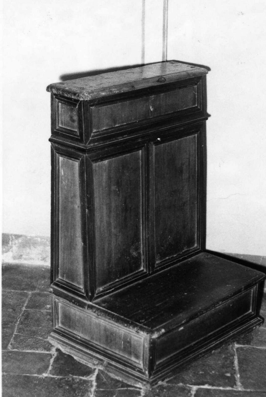 inginocchiatoio - bottega reggiana (sec. XVIII)