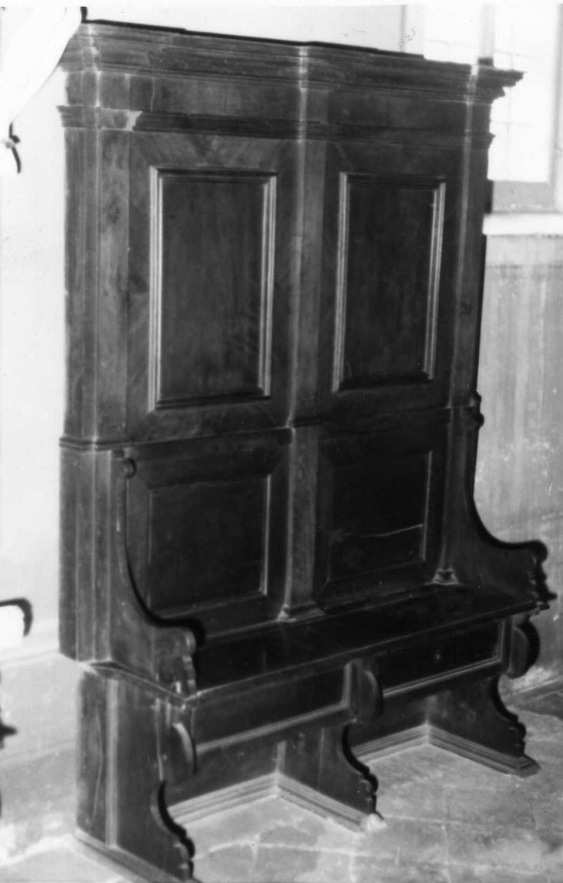 panca, serie - bottega reggiana (fine/inizio secc. XVII/ XVIII)