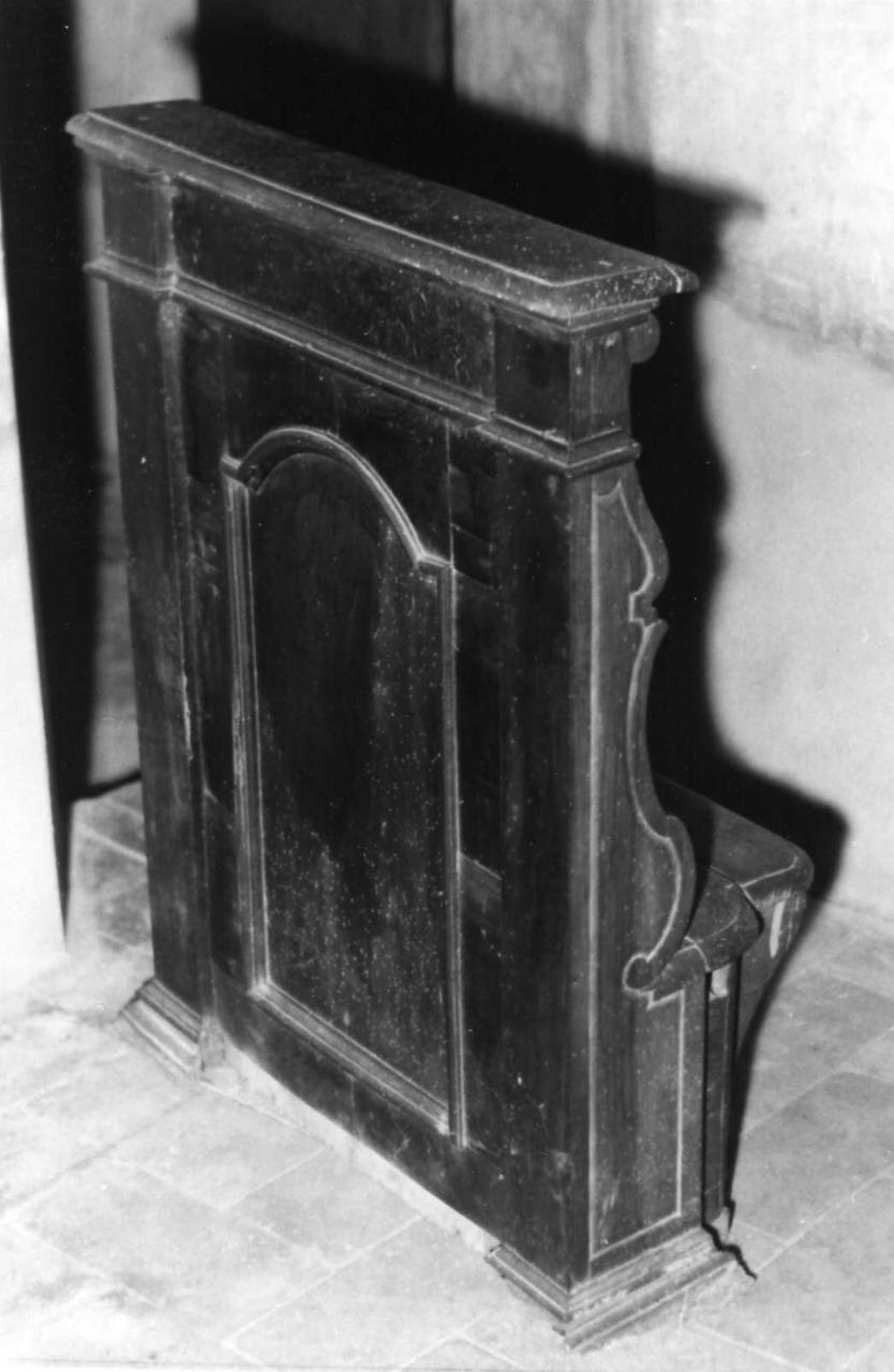 inginocchiatoio - bottega reggiana (sec. XVIII)