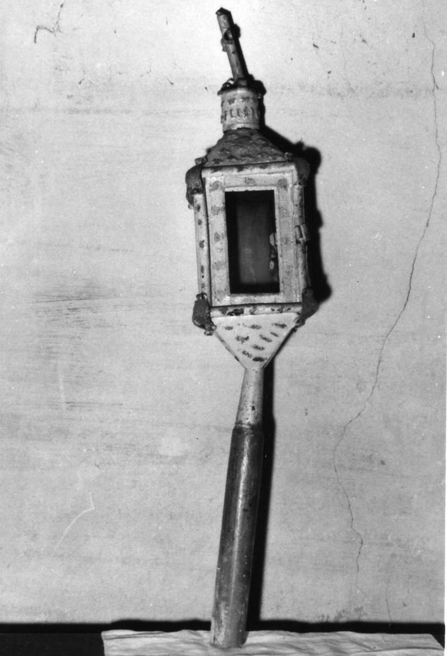 lanterna processionale, serie - bottega emiliana (sec. XIX)