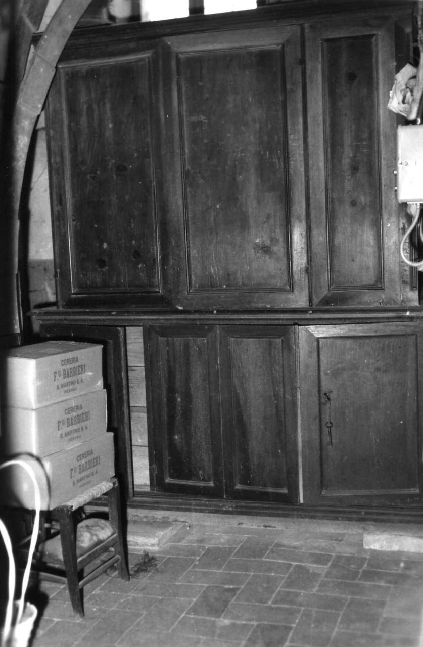 mobile da sacrestia - bottega reggiana (prima metà sec. XVIII)