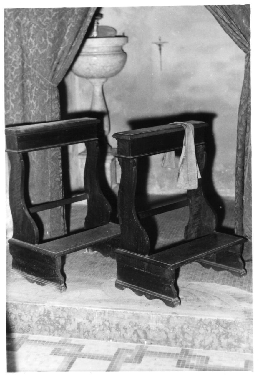 inginocchiatoio, serie - bottega reggiana (sec. XIX)