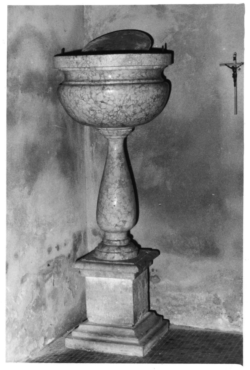 fonte battesimale - bottega reggiana (fine/inizio secc. XIX/ XX)