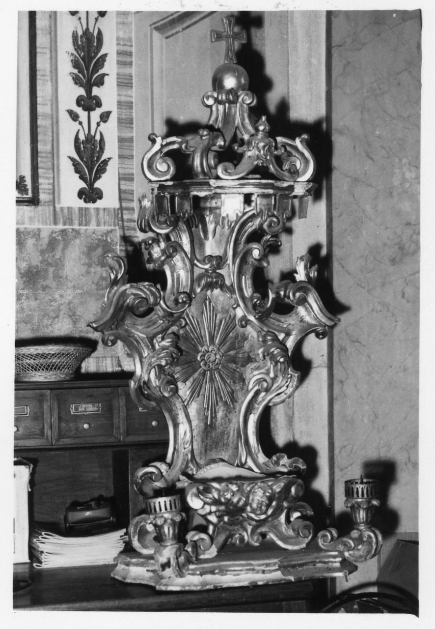 tronetto per esposizione eucaristica - bottega emiliana (sec. XVIII)