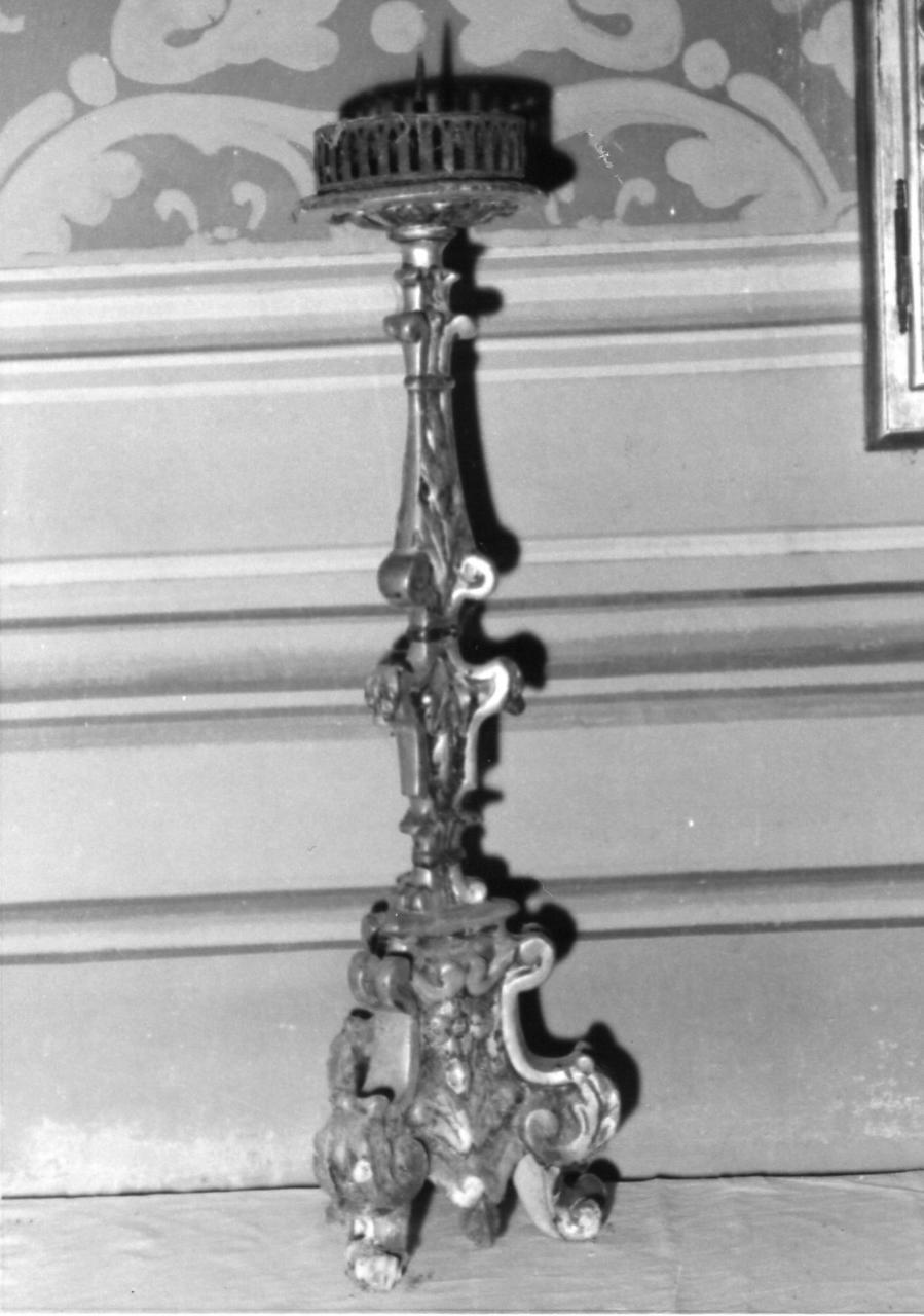 candeliere, serie - bottega reggiana (secc. XVIII/ XIX)