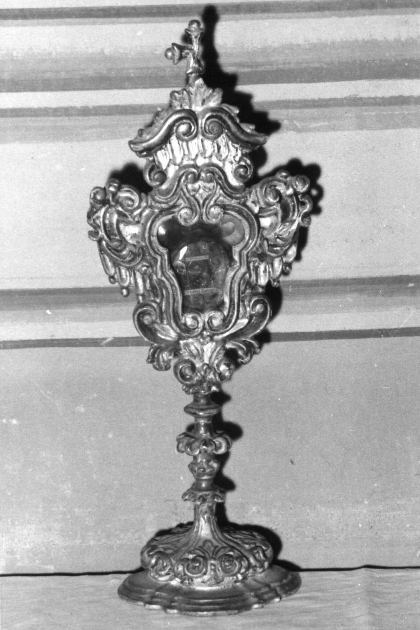 reliquiario - a ostensorio - bottega emiliana (sec. XVIII)