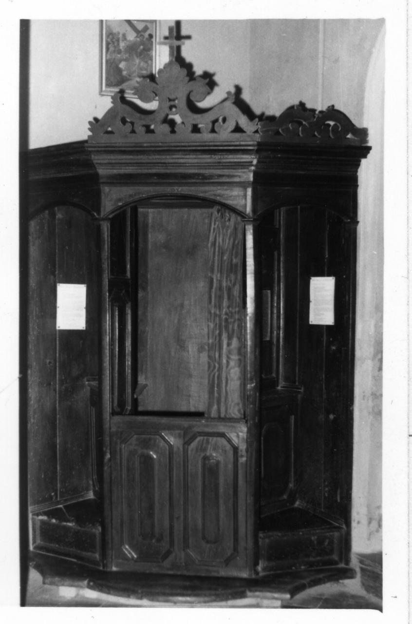confessionale - bottega reggiana (fine/inizio secc. XVIII/ XIX)