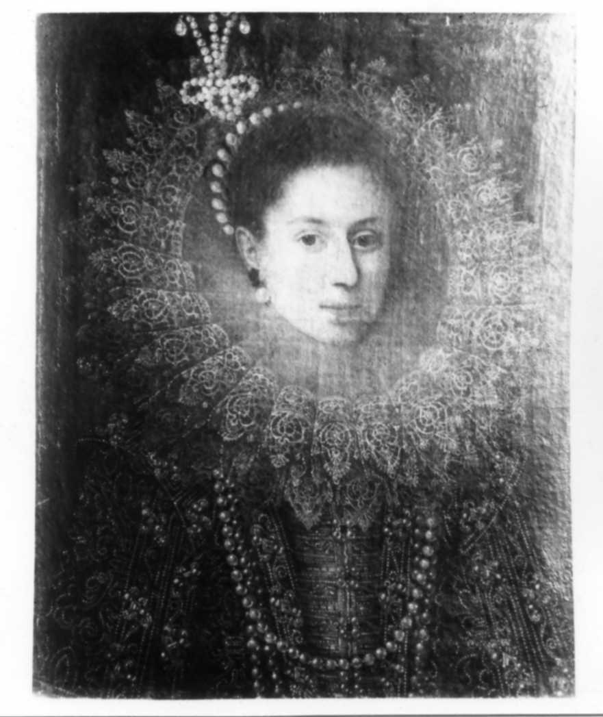 ritratto di donna (dipinto) di Peranda Santo (attribuito) (inizio sec. XVII)