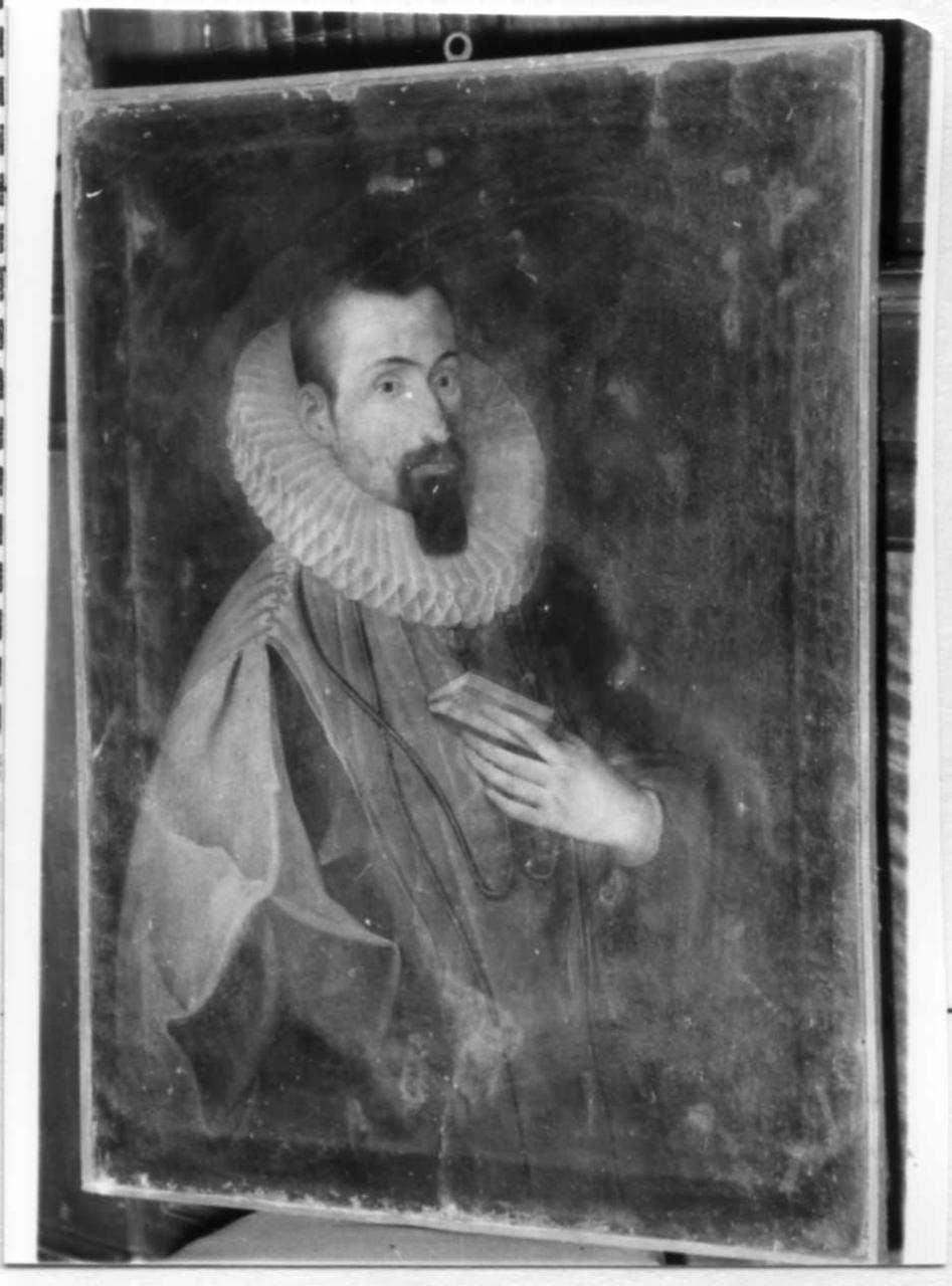 ritratto d'uomo (dipinto) - ambito emiliano (prima metà sec. XVII)