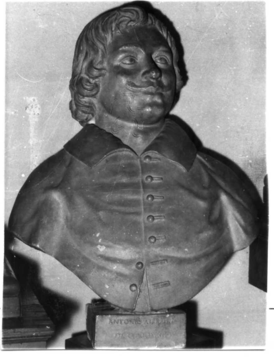 busto ritratto di Antonio da Correggio (scultura) - bottega emiliana (seconda metà sec. XVII)