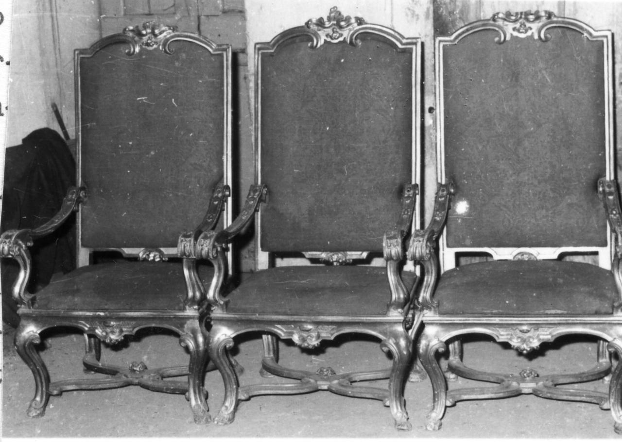 poltrona, serie - bottega emiliana (seconda metà sec. XVIII)