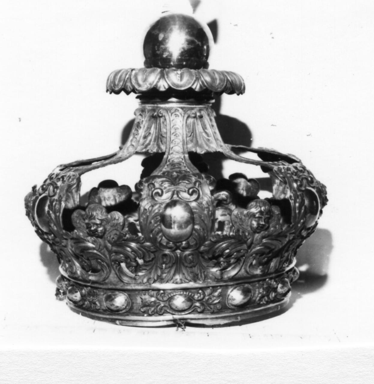 corona da statua - bottega emiliana (metà sec. XIX)