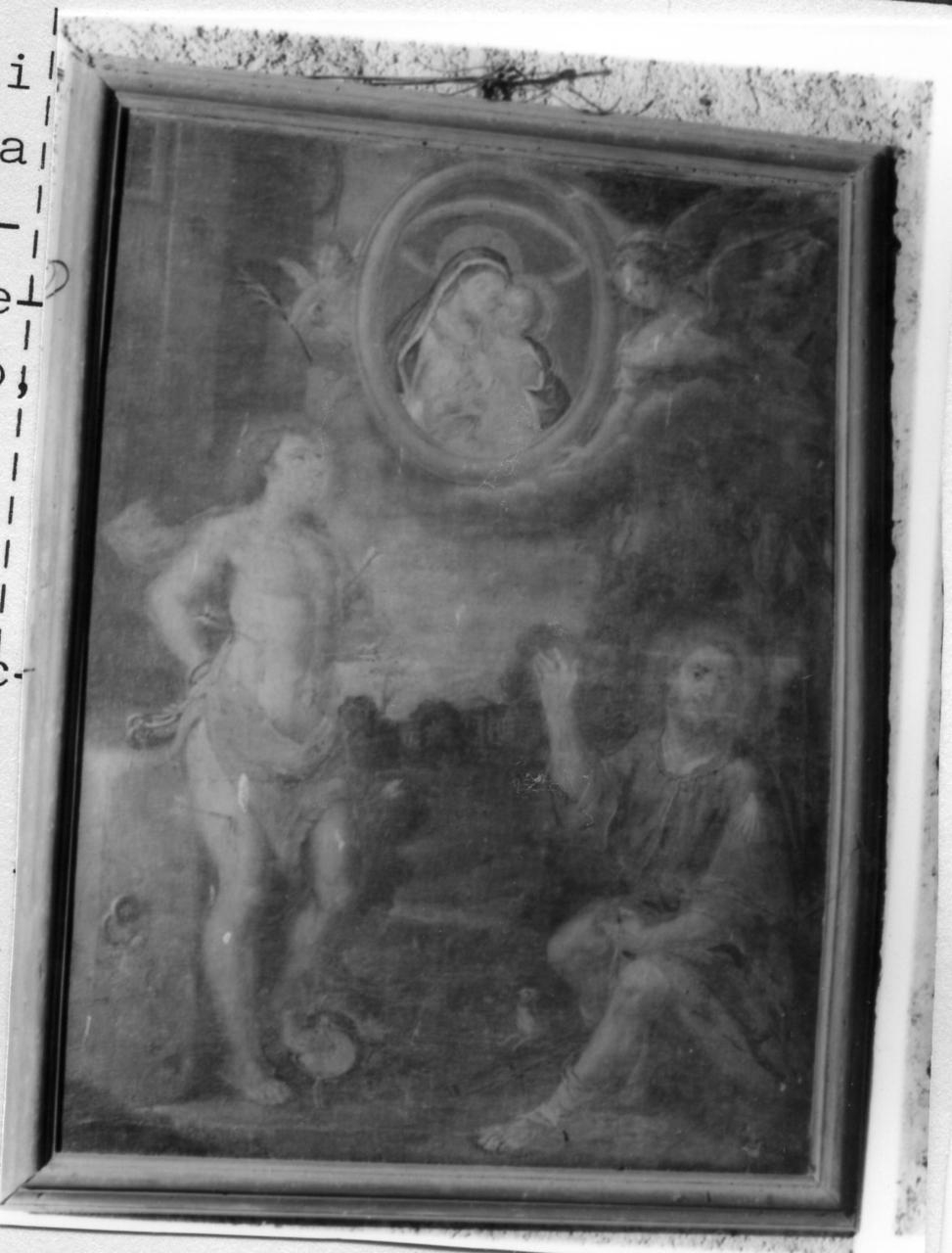 Madonna del Buon Consiglio e Santi (dipinto) di Pisa Pietro (metà sec. XVIII)
