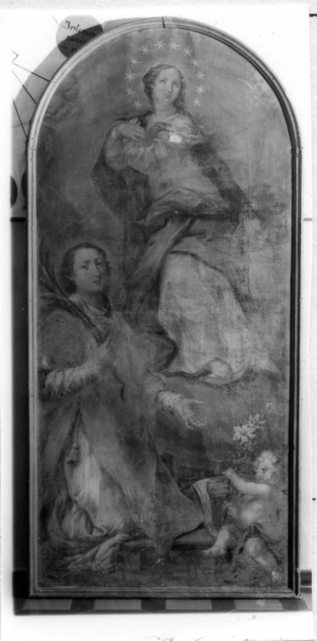 Madonna Immacolata e Sant'Antonino (dipinto) di Pisa Pietro (sec. XVIII)