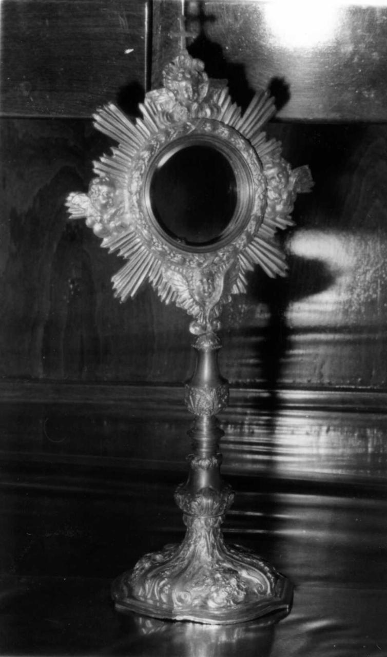 ostensorio - a raggiera - bottega emiliana (seconda metà sec. XVIII)