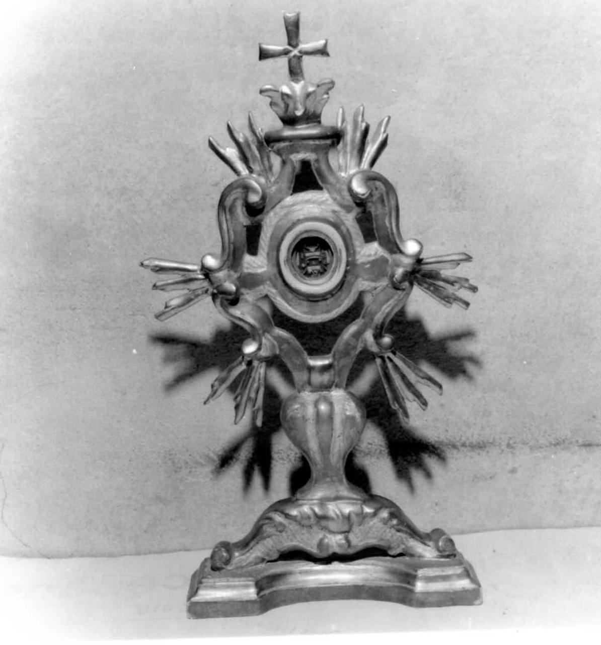 reliquiario - a ostensorio, serie - bottega modenese (seconda metà sec. XVIII)