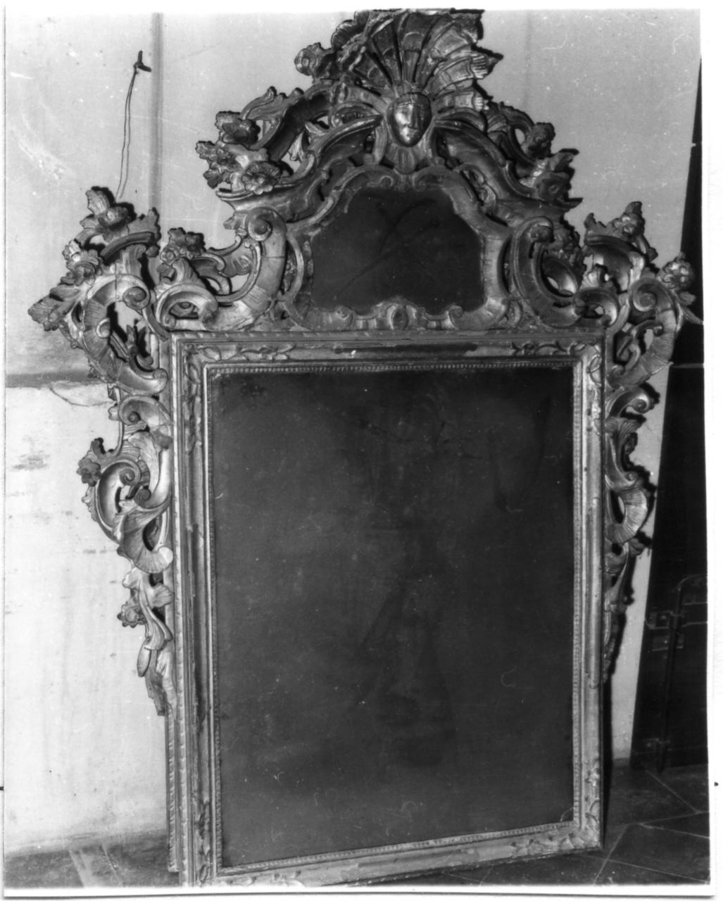 cornice di specchiera, serie di Casalgrandi Giuseppe (attribuito) (seconda metà sec. XVIII)