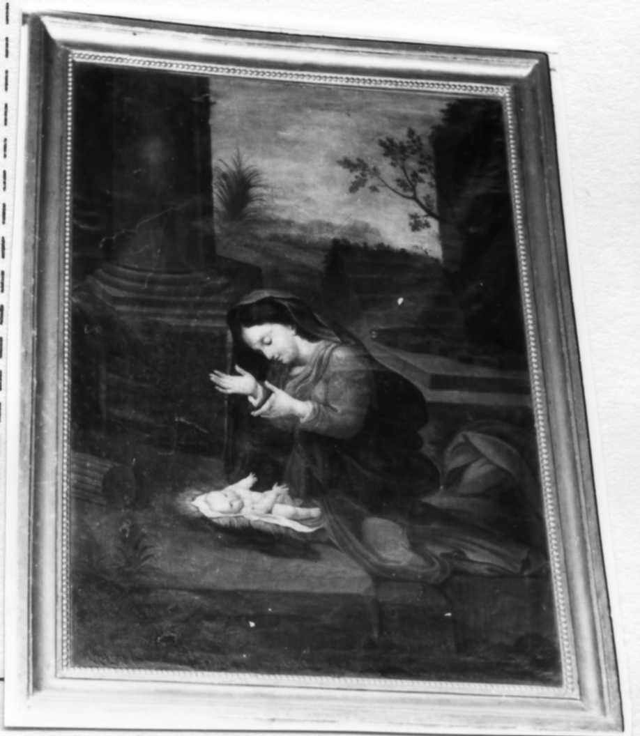 adorazione di Gesù Bambino (dipinto) - ambito reggiano (prima metà sec. XIX)