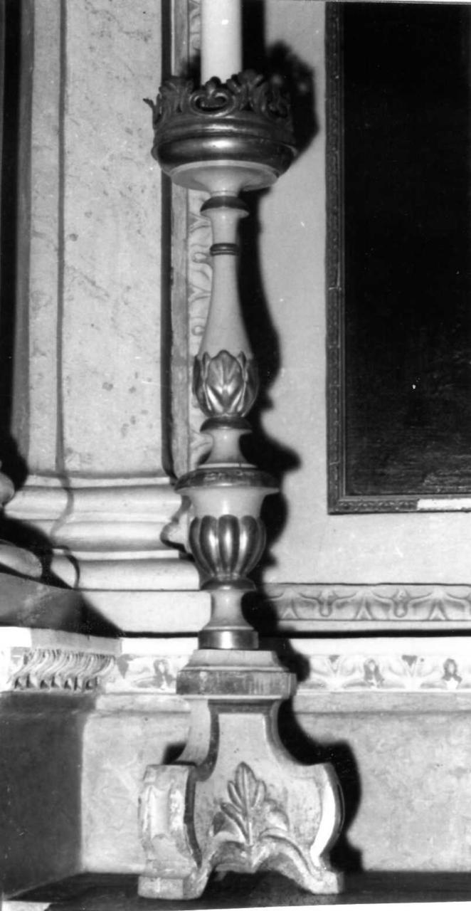 candeliere, serie - bottega modenese (seconda metà sec. XVIII)