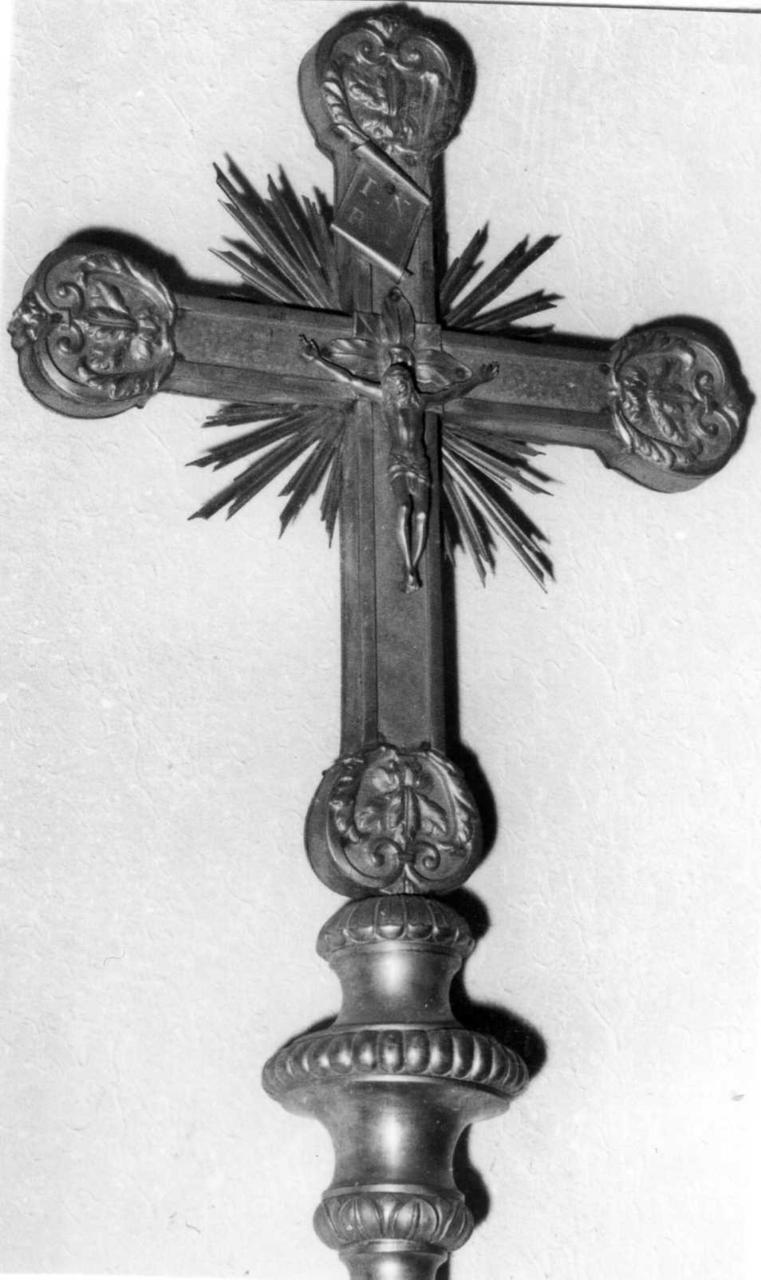 croce processionale - bottega emiliana (metà sec. XIX)
