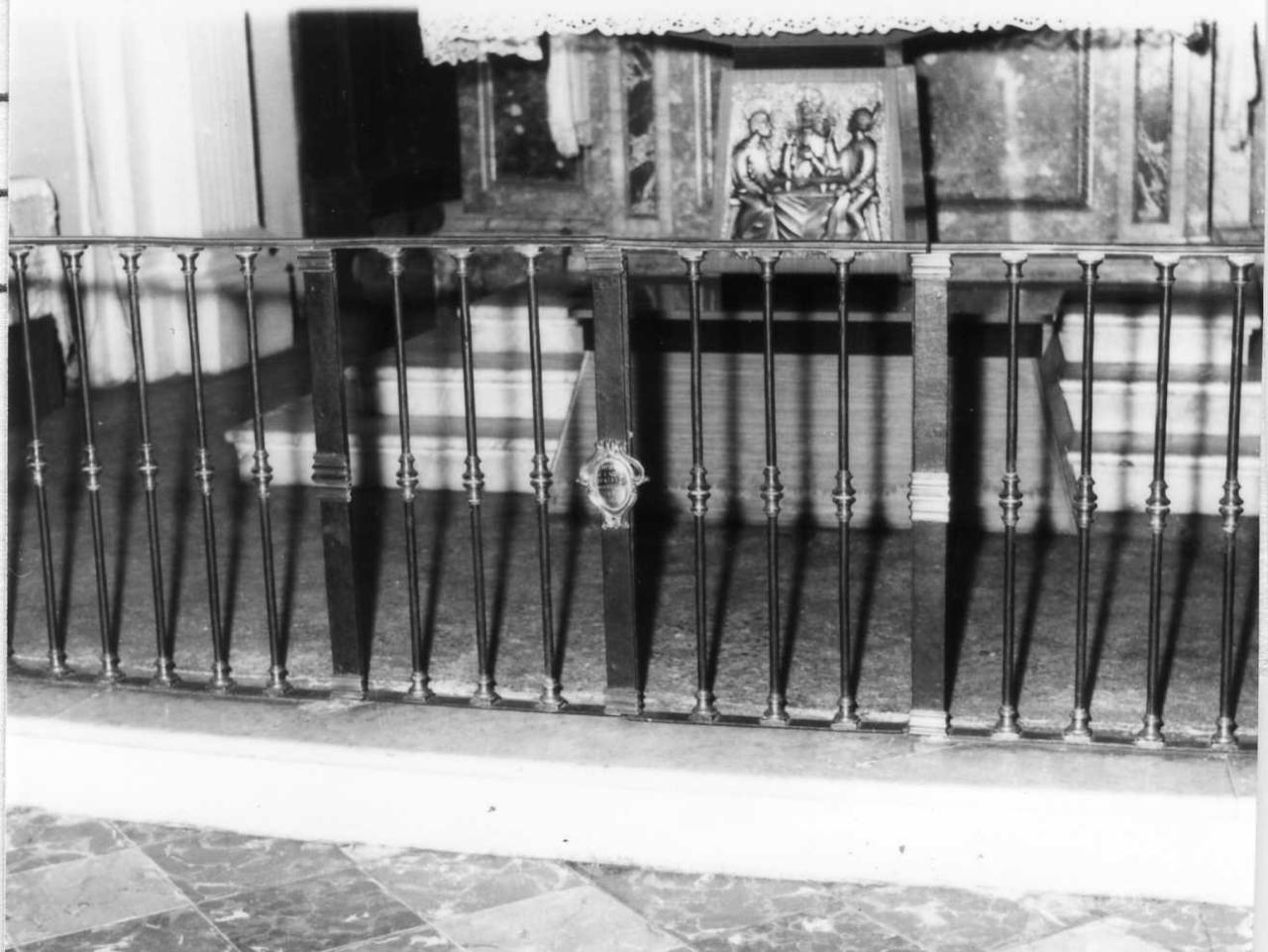 cancellata del presbiterio - bottega bolognese (metà sec. XVIII)