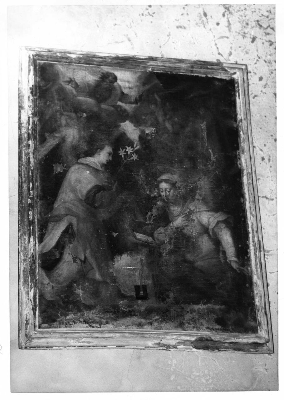 Annunciazione (dipinto) di Cavazzoni Francesco (attribuito) (seconda metà sec. XVI)