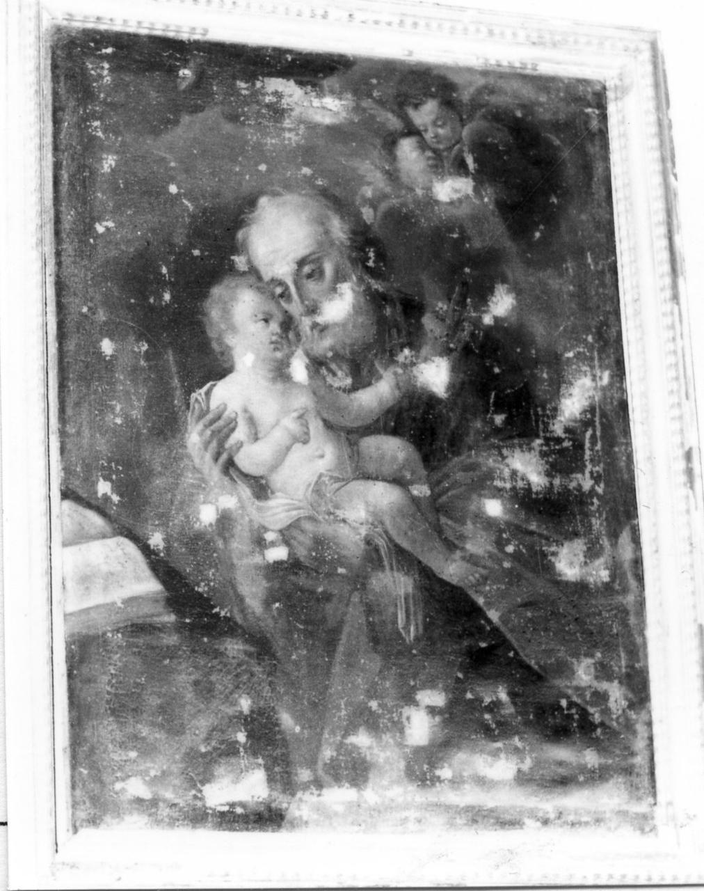 San Giuseppe e Gesù Bambino (dipinto) - ambito emiliano (prima metà sec. XVIII)