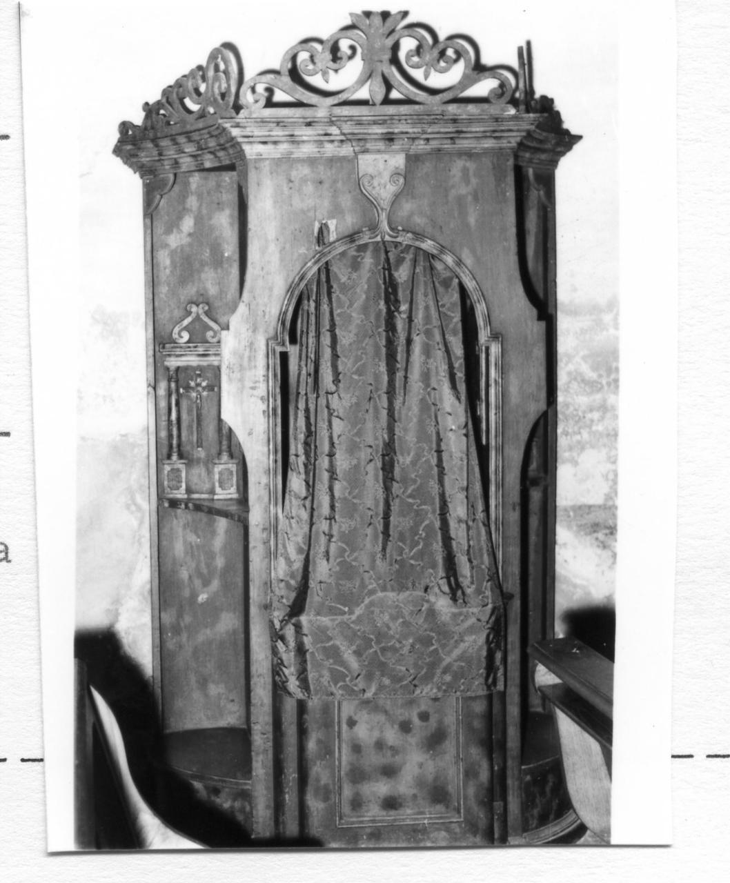 confessionale, serie - bottega modenese (fine sec. XVIII)