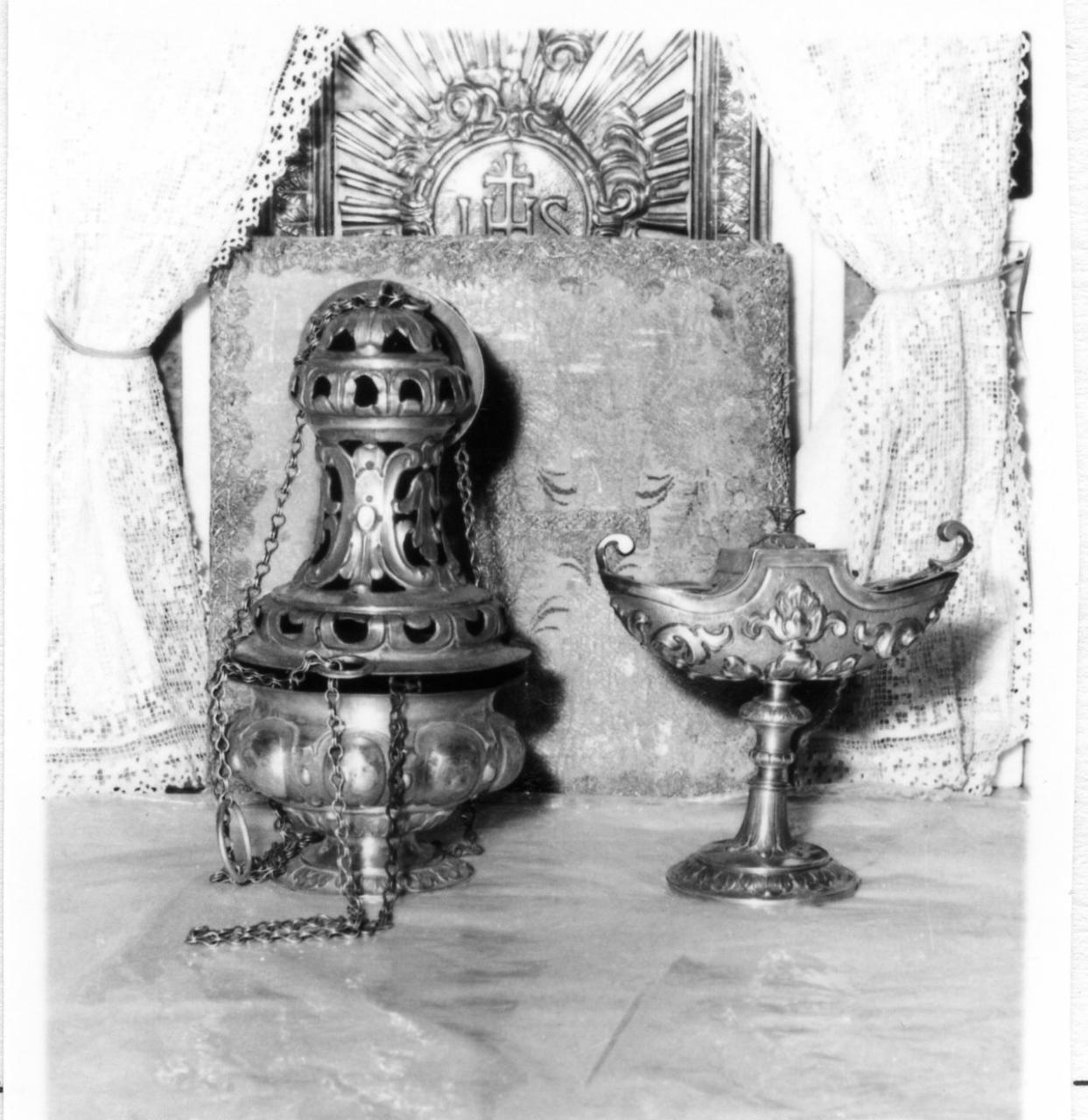 navicella portaincenso - bottega emiliana (seconda metà sec. XVIII)