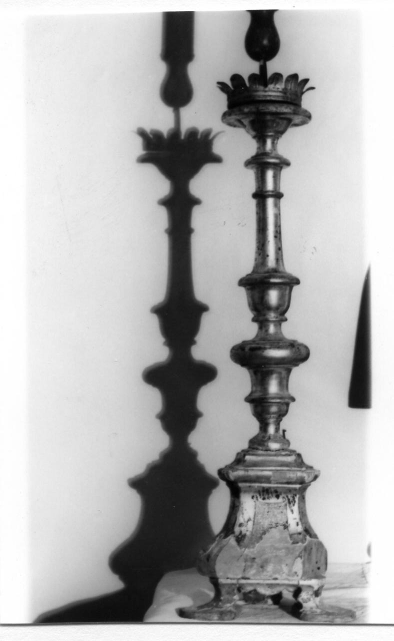 candeliere, serie - bottega emiliana (metà sec. XIX)