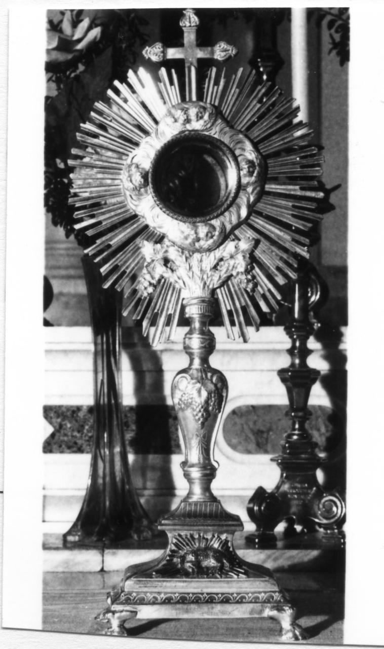 ostensorio - bottega emiliana (fine sec. XIX)