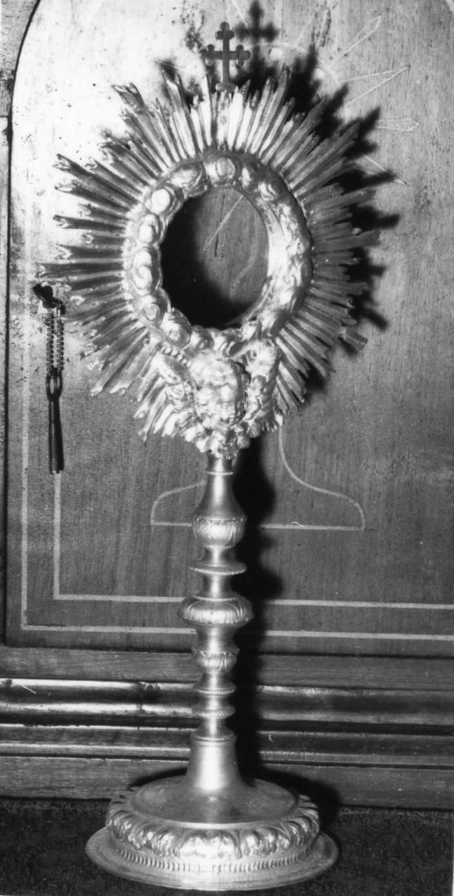 ostensorio - a raggiera - bottega emiliana (metà sec. XVIII)