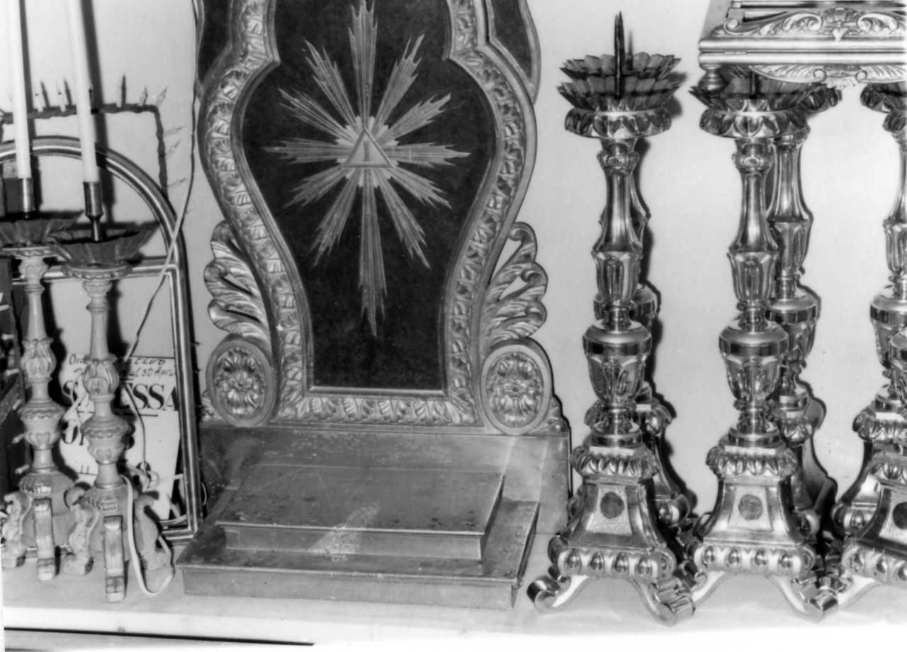 candeliere, serie - bottega emiliana (prima metà sec. XIX)