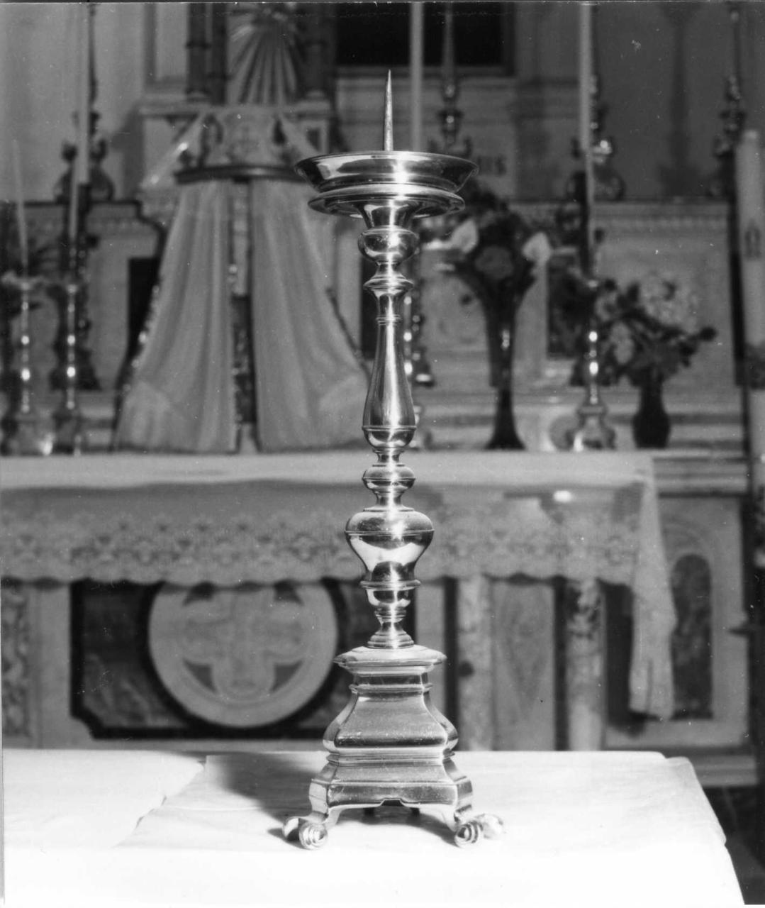 candeliere, serie - bottega bolognese (inizio sec. XVIII)