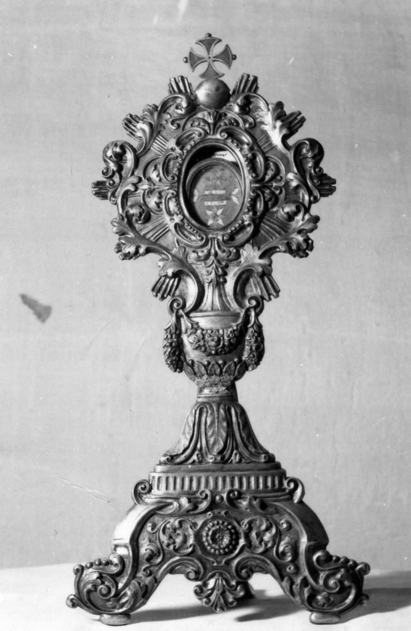 reliquiario - a ostensorio - bottega emiliana (seconda metà sec. XVIII)