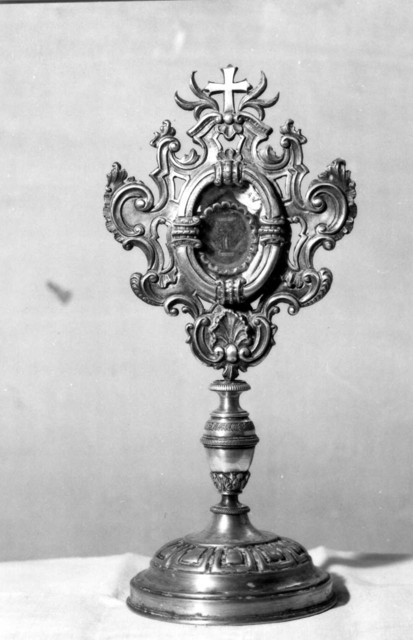 reliquiario - a ostensorio - bottega emiliana (seconda metà sec. XVIII, sec. XIX)