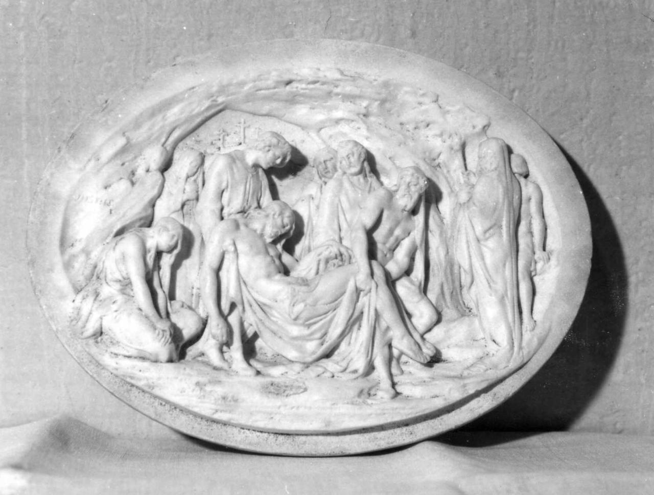 deposizione di Cristo nel sepolcro (rilievo) di Justin (prima metà sec. XIX)