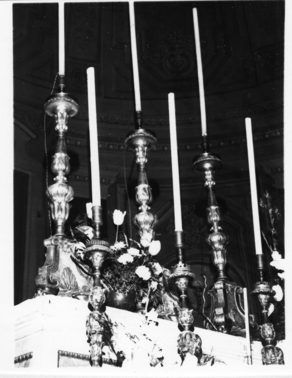 candeliere, serie - bottega emiliana (prima metà sec. XIX)