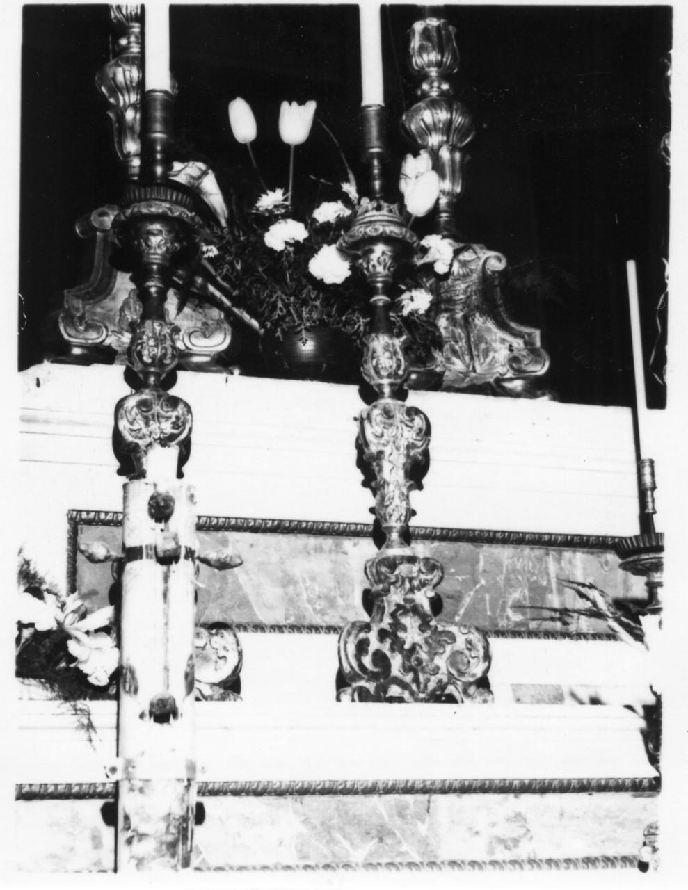 candeliere, serie - bottega emiliana (seconda metà sec. XVIII)