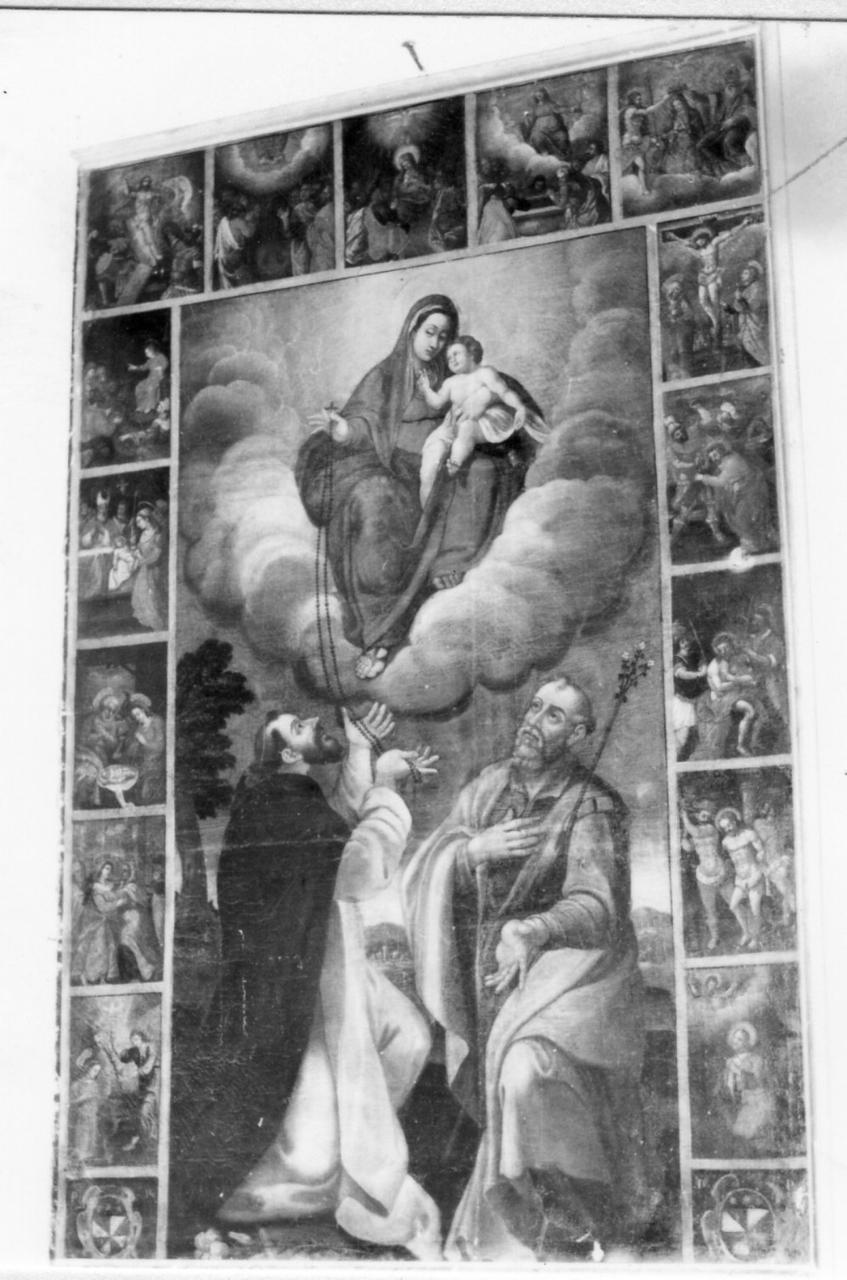 Madonna del Rosario con San Domenico e San Giuseppe (dipinto) - ambito modenese (fine sec. XVII)