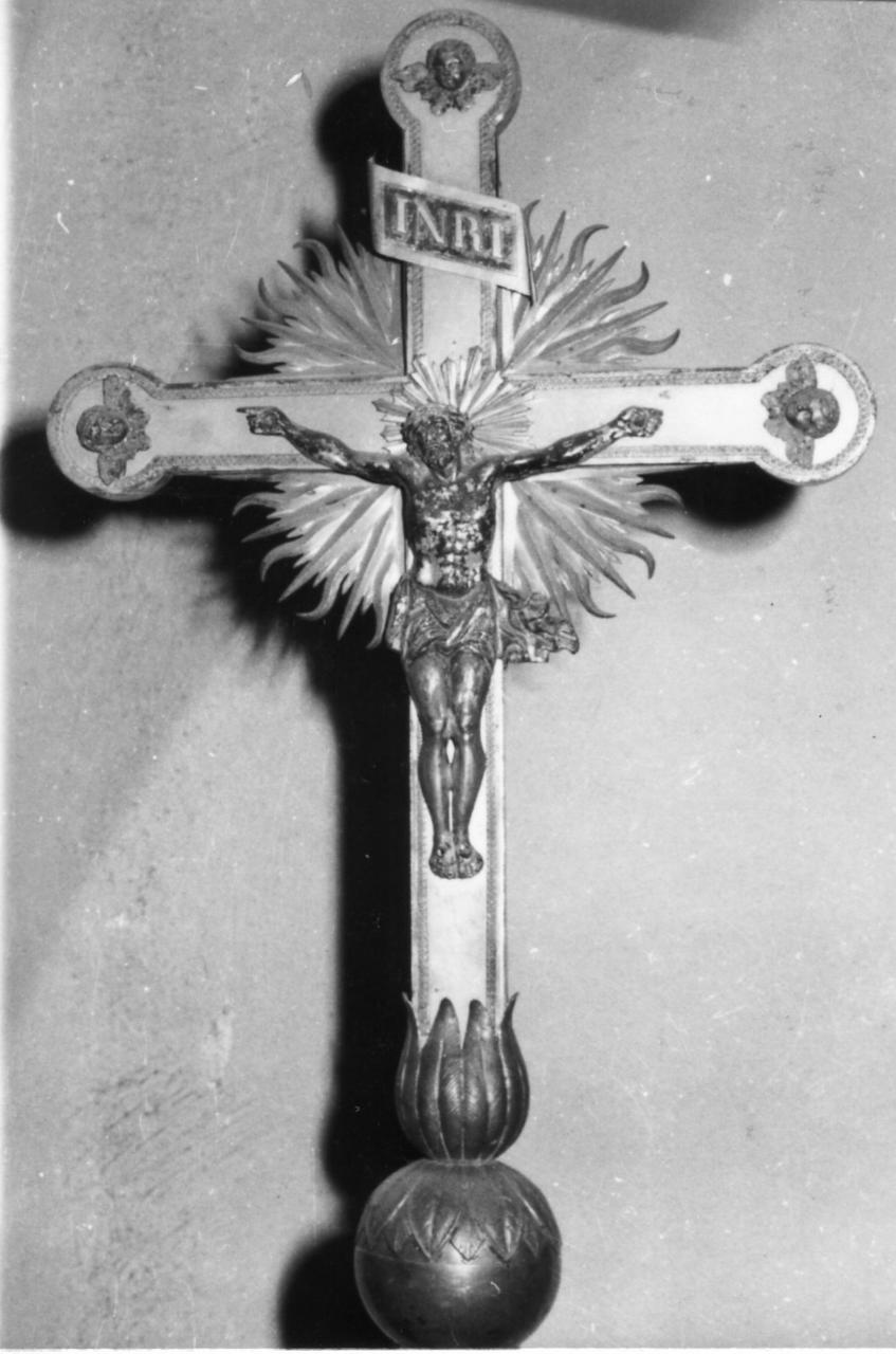 croce processionale - bottega emiliana (prima metà sec. XIX)